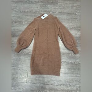 Light Brown Zesica Sweater Dress